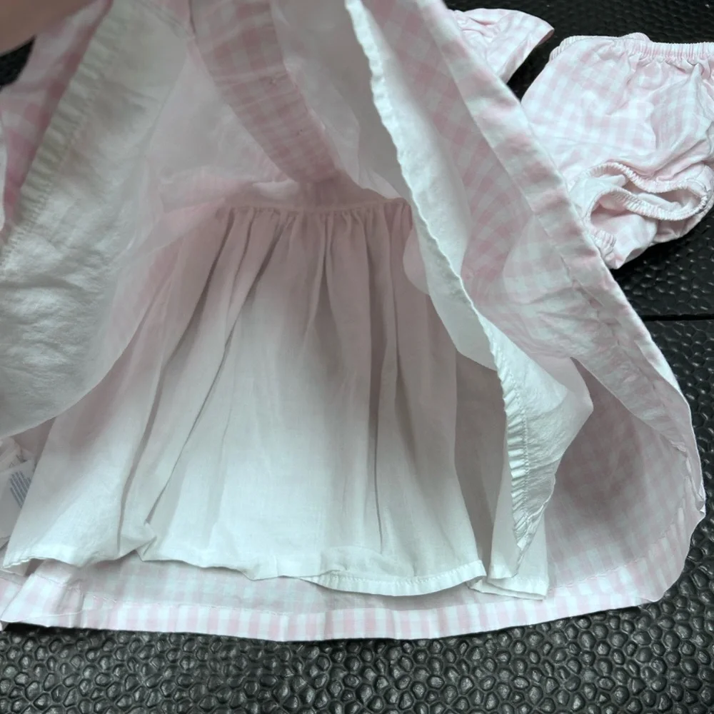 Ralph Lauren Pink Gingham Dress 12M